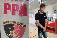 Foto: tersangka kasus PPA Persetubuhan Anak di Bawah Umur, inisial PM