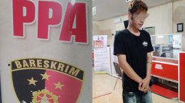 Foto: tersangka kasus PPA Persetubuhan Anak di Bawah Umur, inisial PM