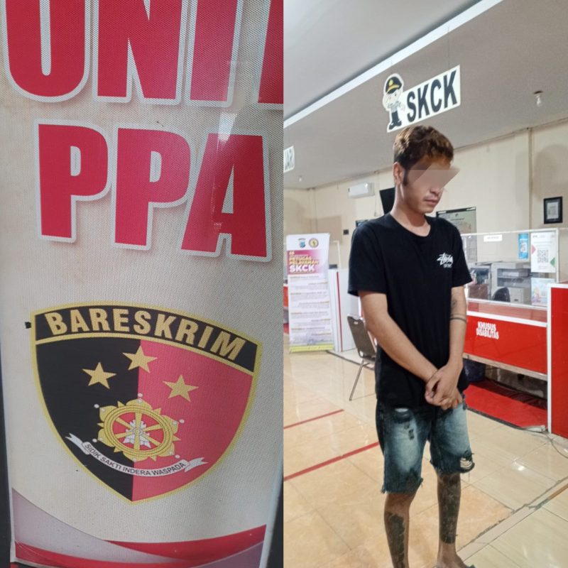 Foto: tersangka kasus PPA Persetubuhan Anak di Bawah Umur, inisial PM