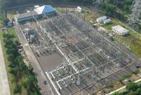 Tampak udara Gardu Induk 150 kilovolt (kV) Margakarya di Karawang International Industrial City (KIIC), Jawa Barat yang melayani suplai listrik ke industri data center di kawasan tersebut. Dengan listrik yang andal, PLN menciptakan _multiplier effect_ untuk kemajuan industri nasional.